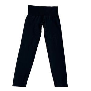 KNIX Good to Go Seamless Leggings Black Size M Wide Waistband Shaping